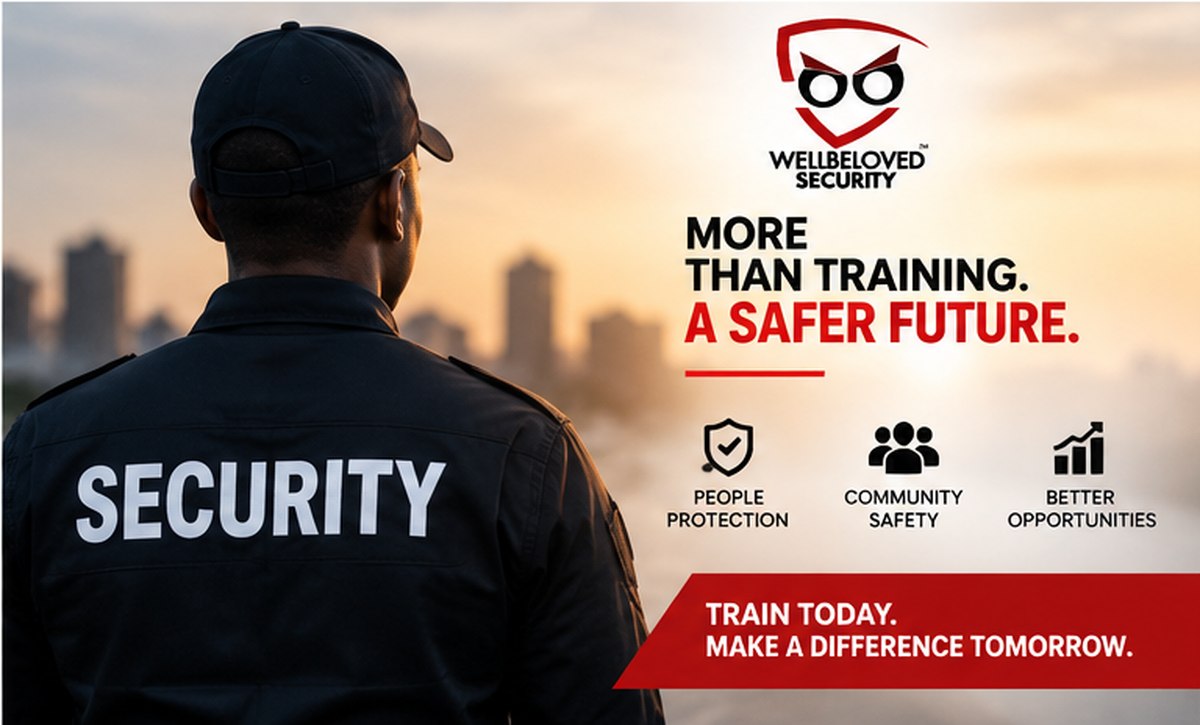 A Wellbeloved Security officer looking out over the city